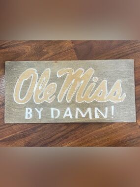 🆕 Ole Miss Rebels Custom Wood Sign University of Mississippi Wall Decor Oxford